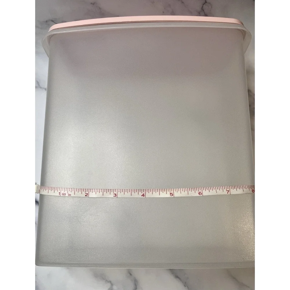 Vintage Tupperware Cereal Keeper With Pink Flip Spout 10